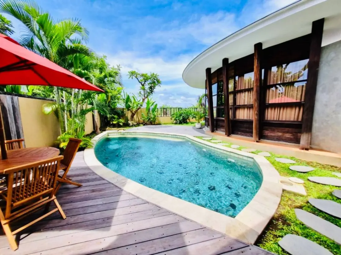 MODERN 2-BEDROOM VILLA IN KEROBOKAN WITH POOL & RICEFIELD VIEW – AF234