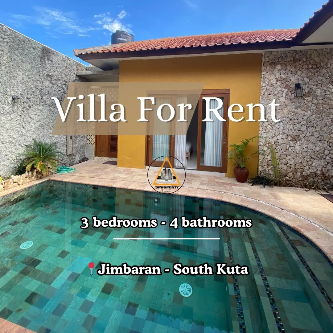 For Rent Industrial Aesthetic Villa in Jimbaran near side walk mall
