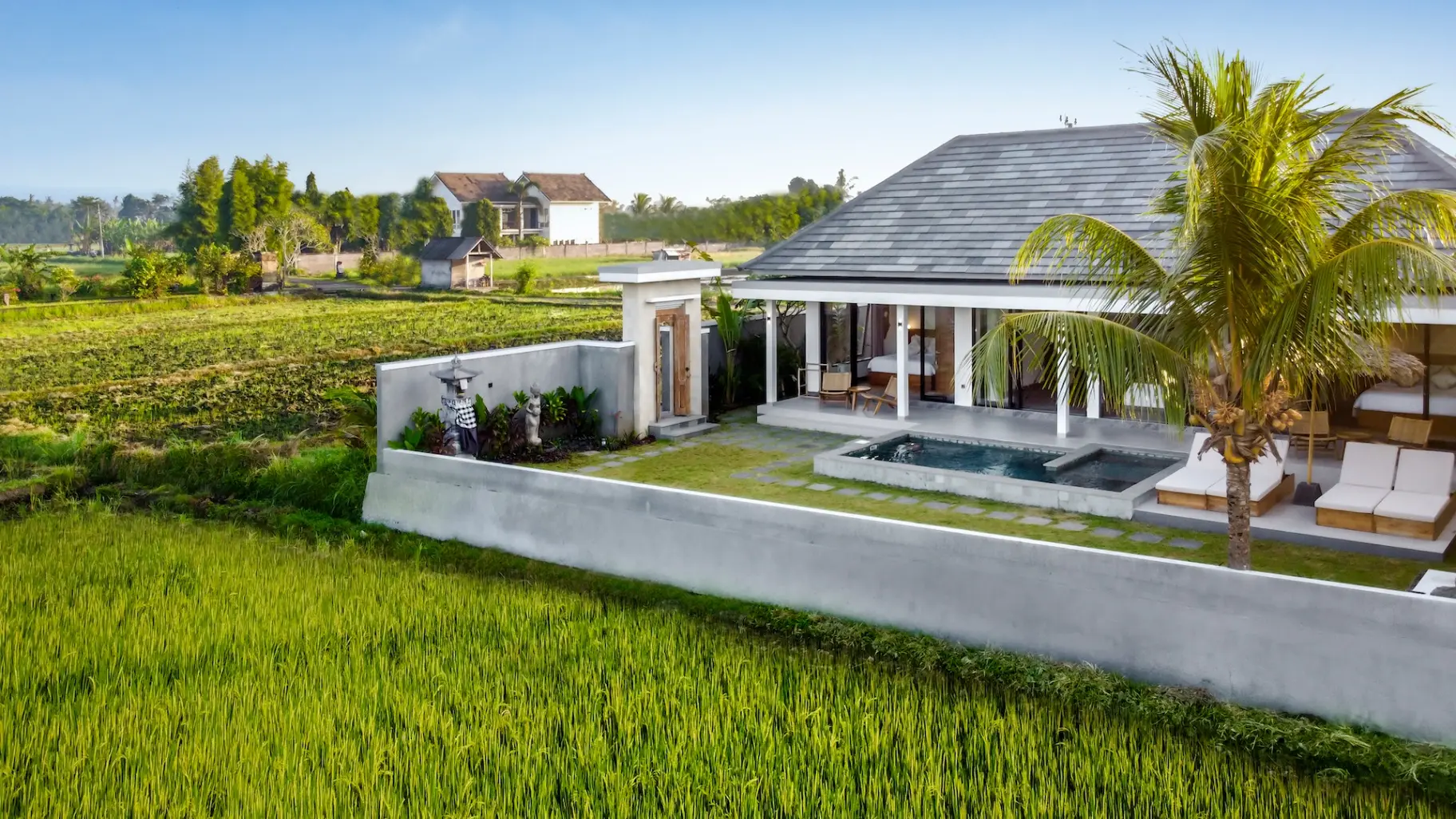Villa Grateful - Cozy 2 BDR Villa with Private Pool and stunning Ricefields View