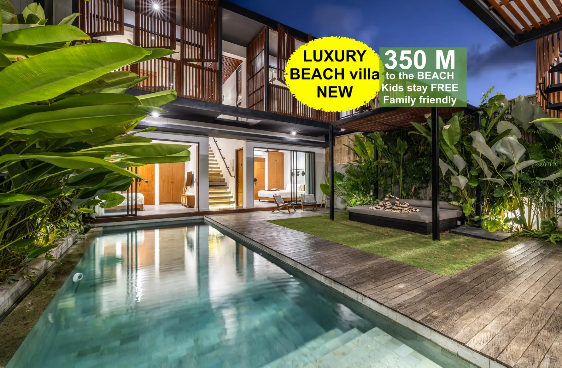 Luxury beach villa BATU BOLONG Canggu 4br