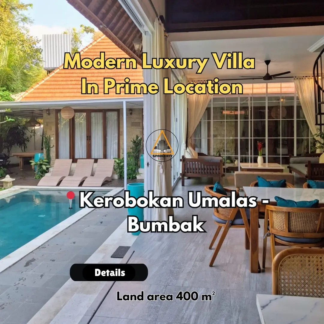 VILLA FOR SALE IN KEROBOKAN UMALAS BUMBAK BALI