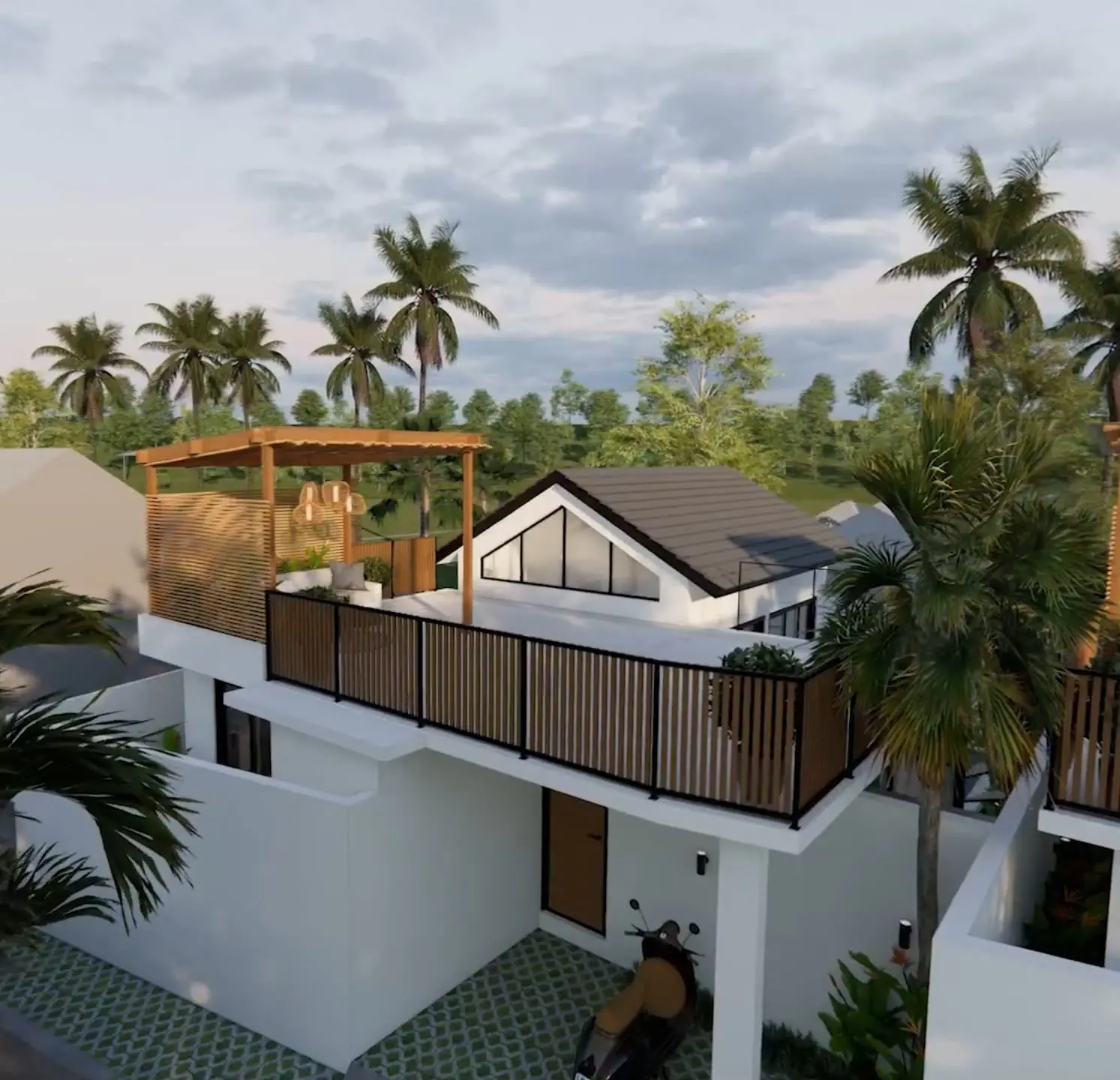 1-Bedroom Villa with Rooftop Cabana in Cepaka