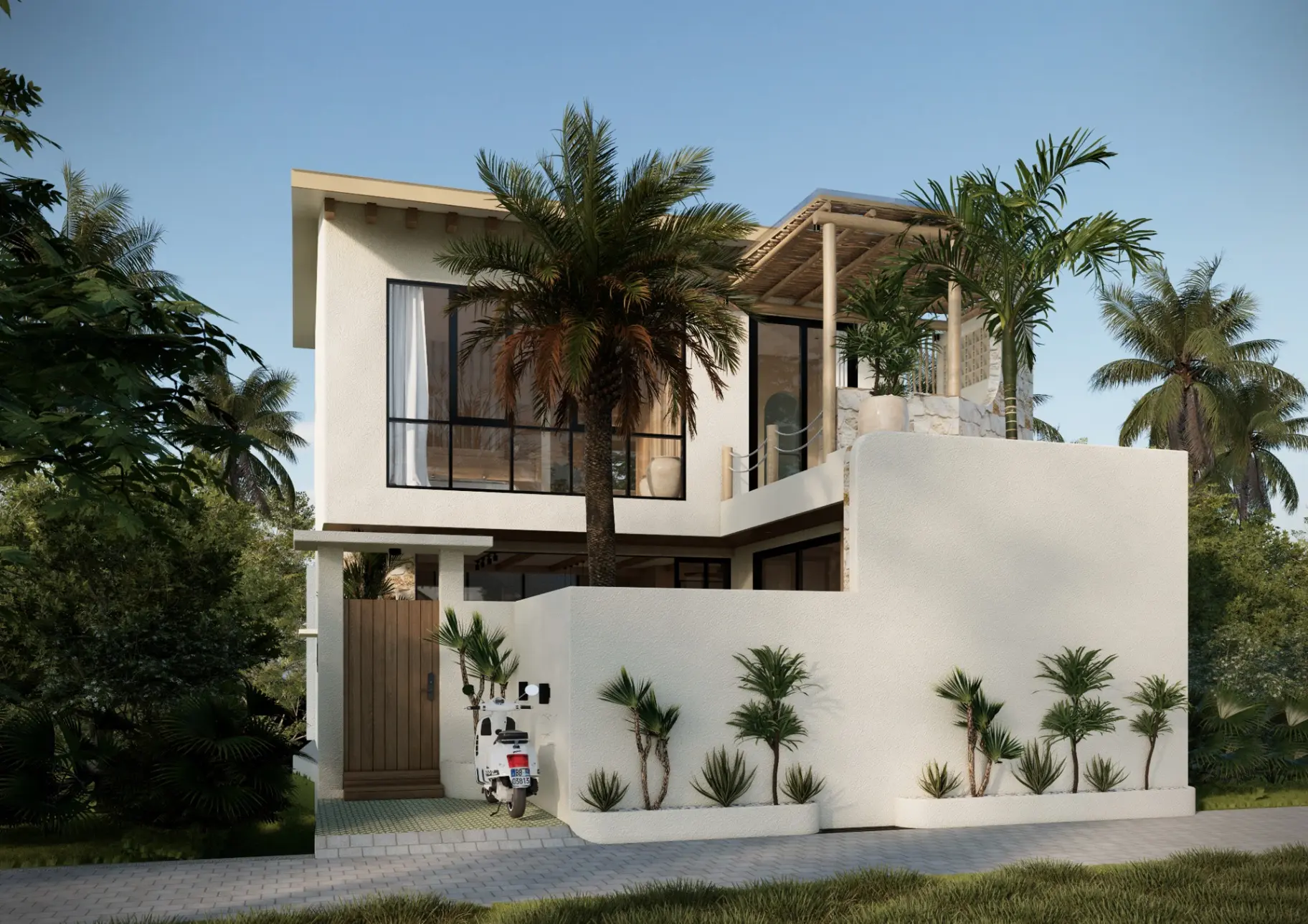 2-Bedroom Villa with Wabi-Sabi Design in Seseh