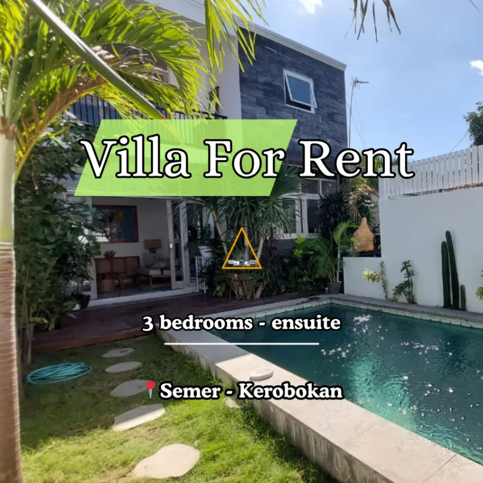 3BR VILLA FOR RENT OR SALE – SEMER, KEROBOKAN