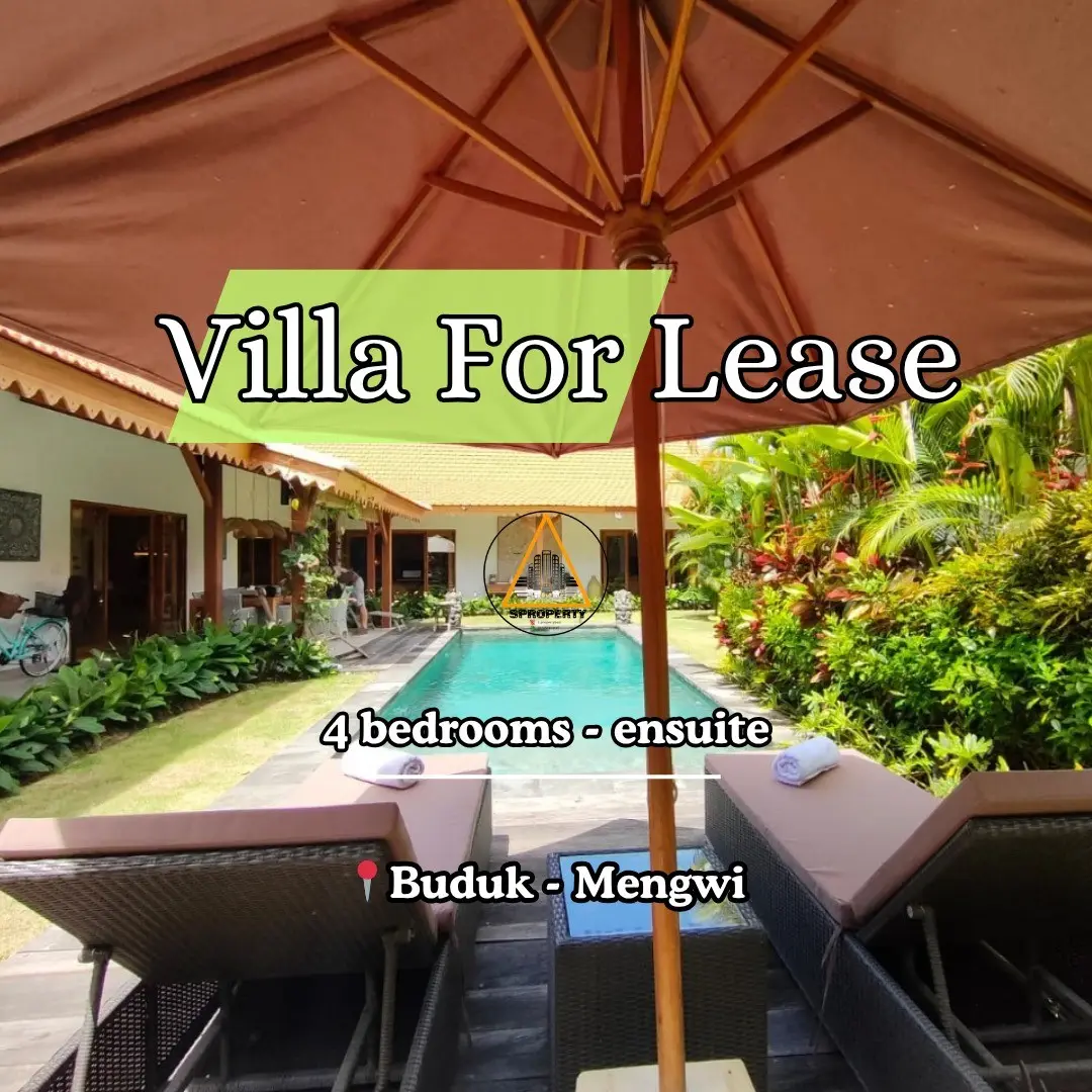 4 BEDROOMS VILLA FOR LEASEHOLD IN BUDUK - MENGWI