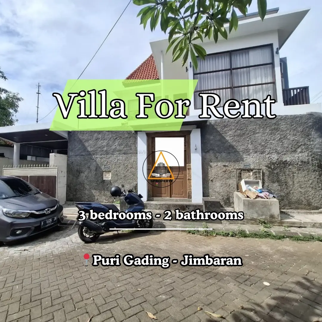 MINIMALIST VILLA FOR RENT IN PURI GADING - JIMBARAN