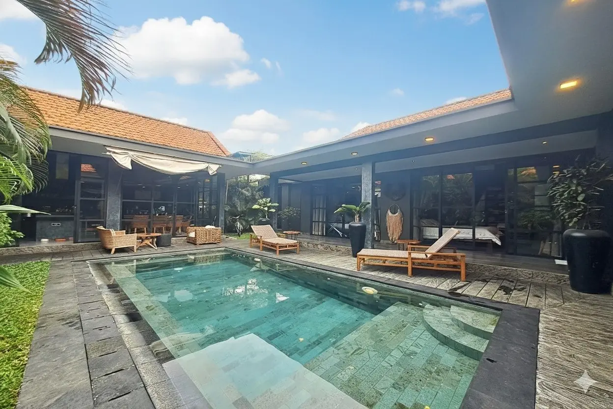 Villa For Rent 3 Bed In Canggu,Badung Bali LU-3761