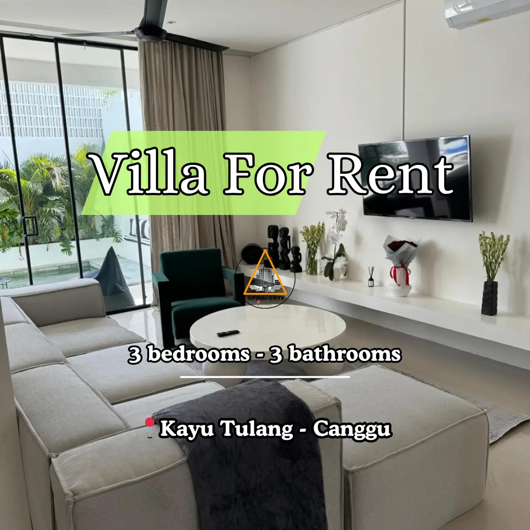 MODERN VILLA FOR RENT LOCATION AT KAYU TULANG - CANGGU