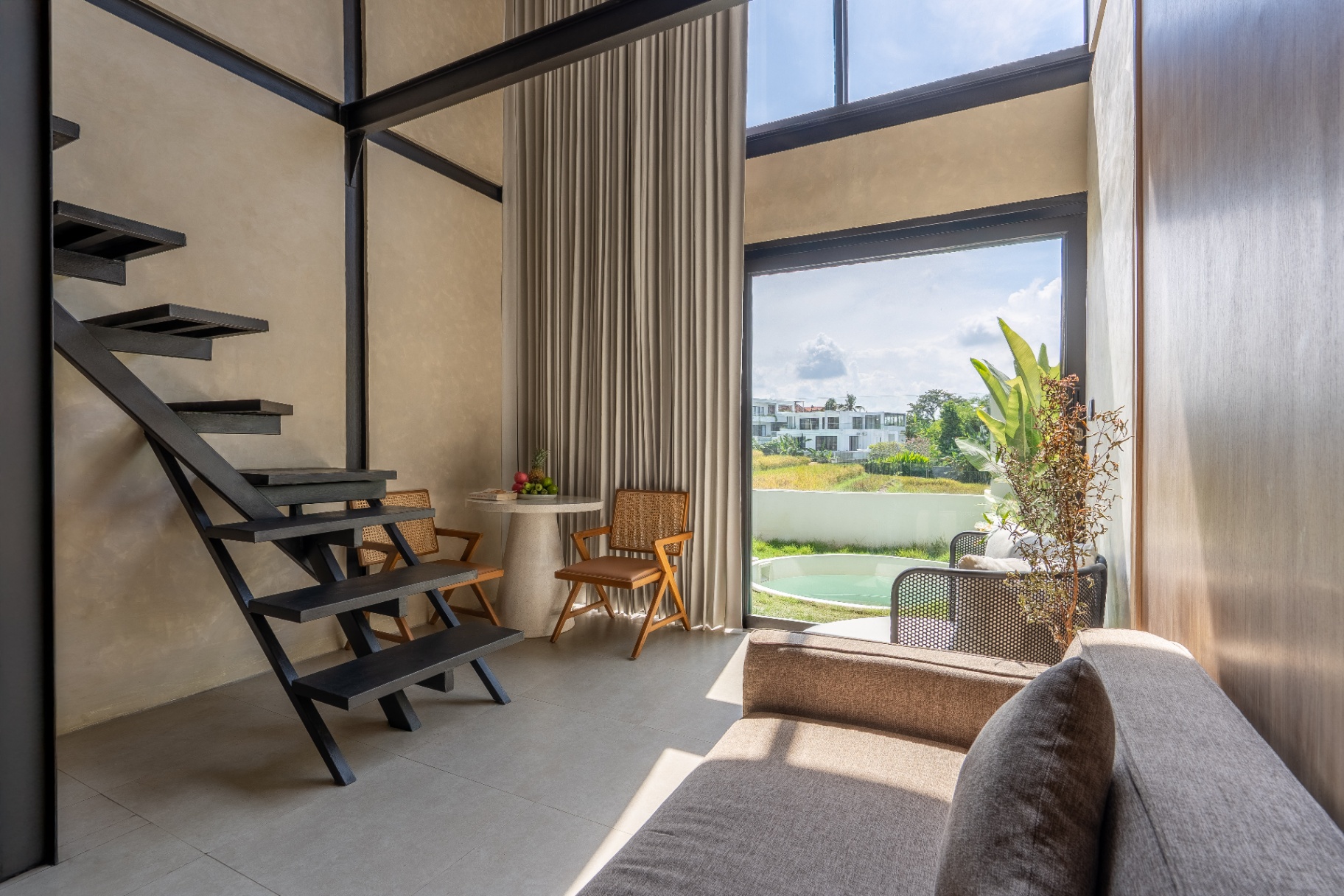 Inhale – 1BR Sleek, Modern Loft w/ Rice Field View