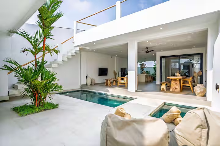 2BR Private Pool Escape: Nature & Rooftop Lounge