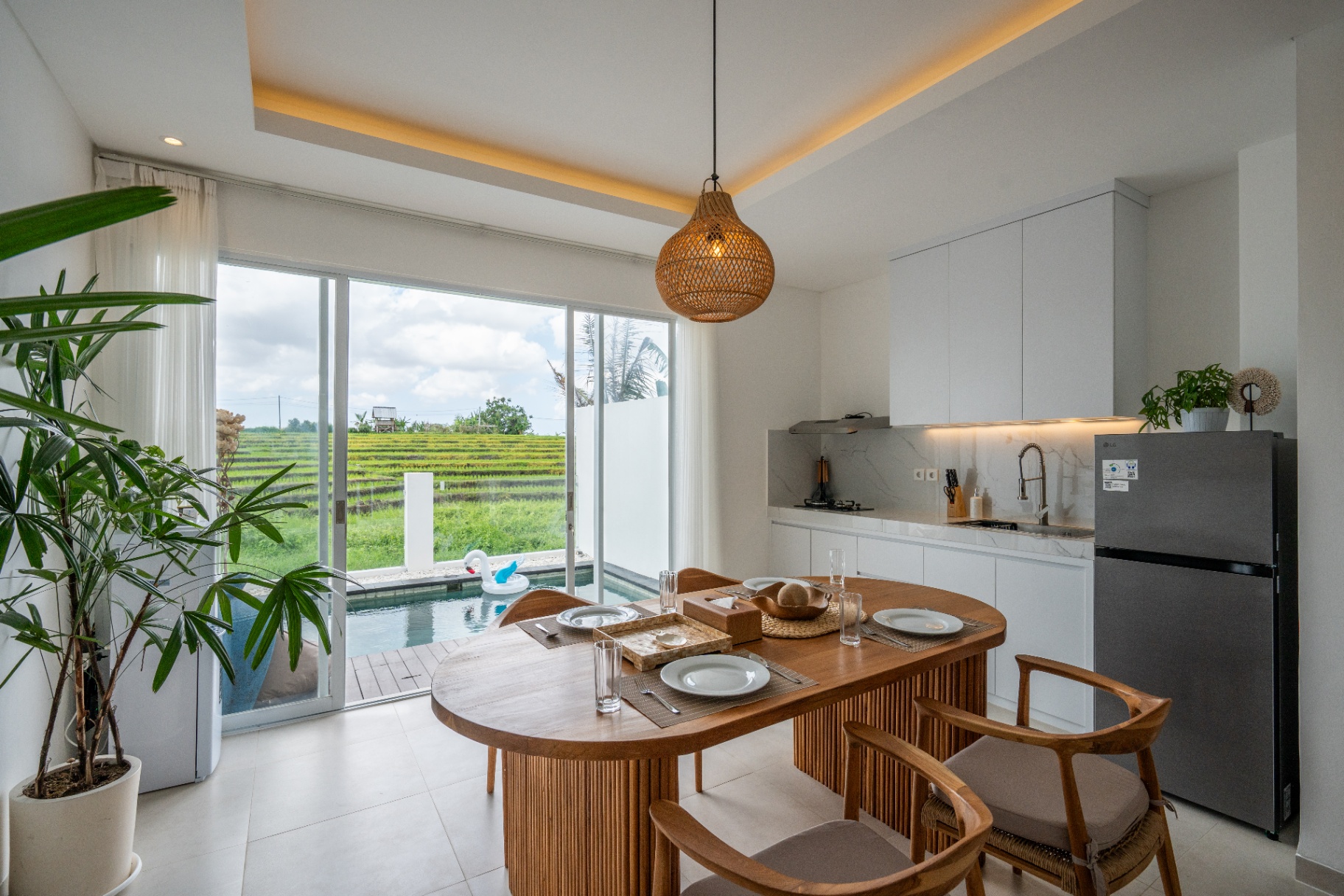 Sunrise Bliss #14 Villa Kira – Modern 2BR Pool Villa with Rice Field View