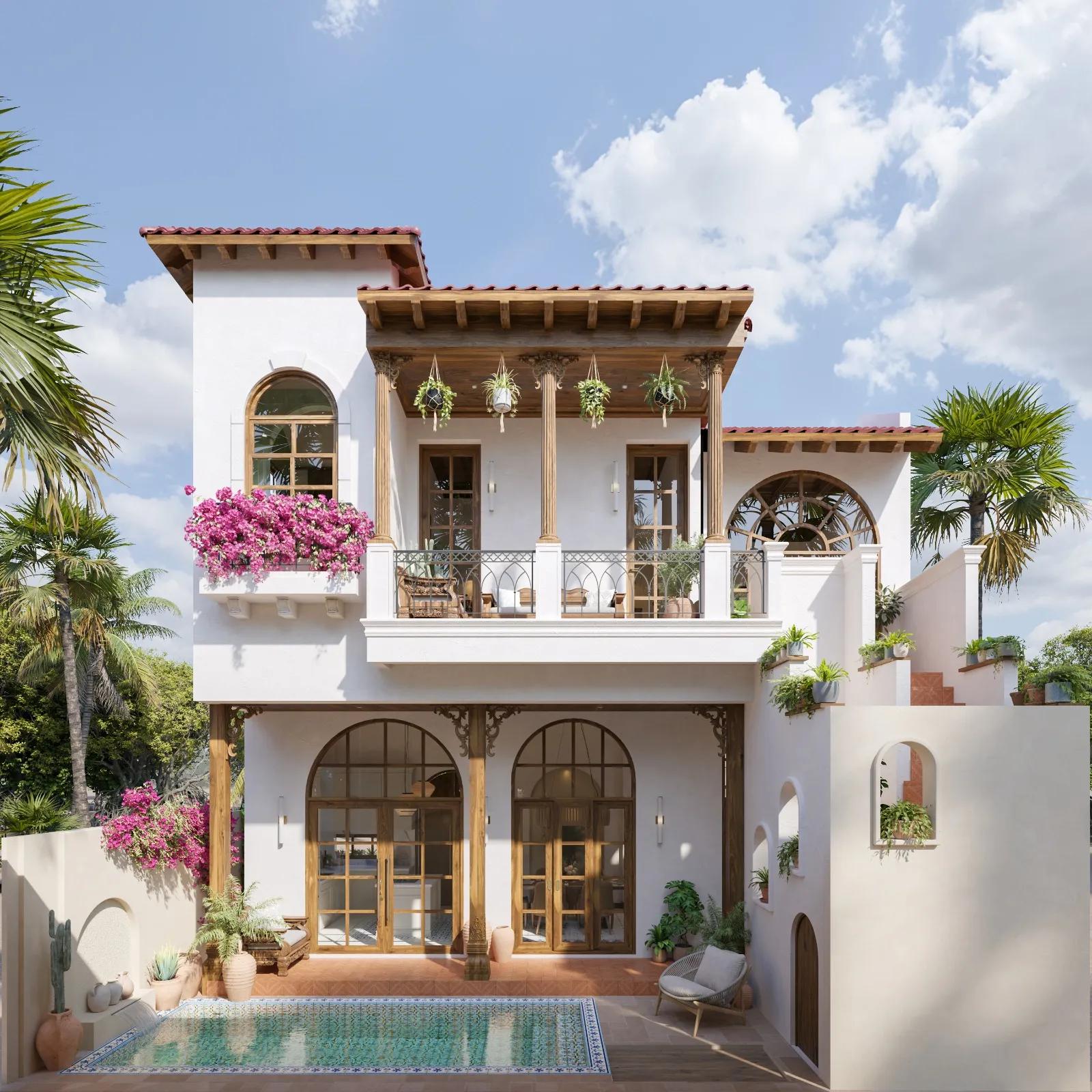 1-Bedroom Artistic Villa with Spanish–Javanese Fusion in Bingin (B-UL07)