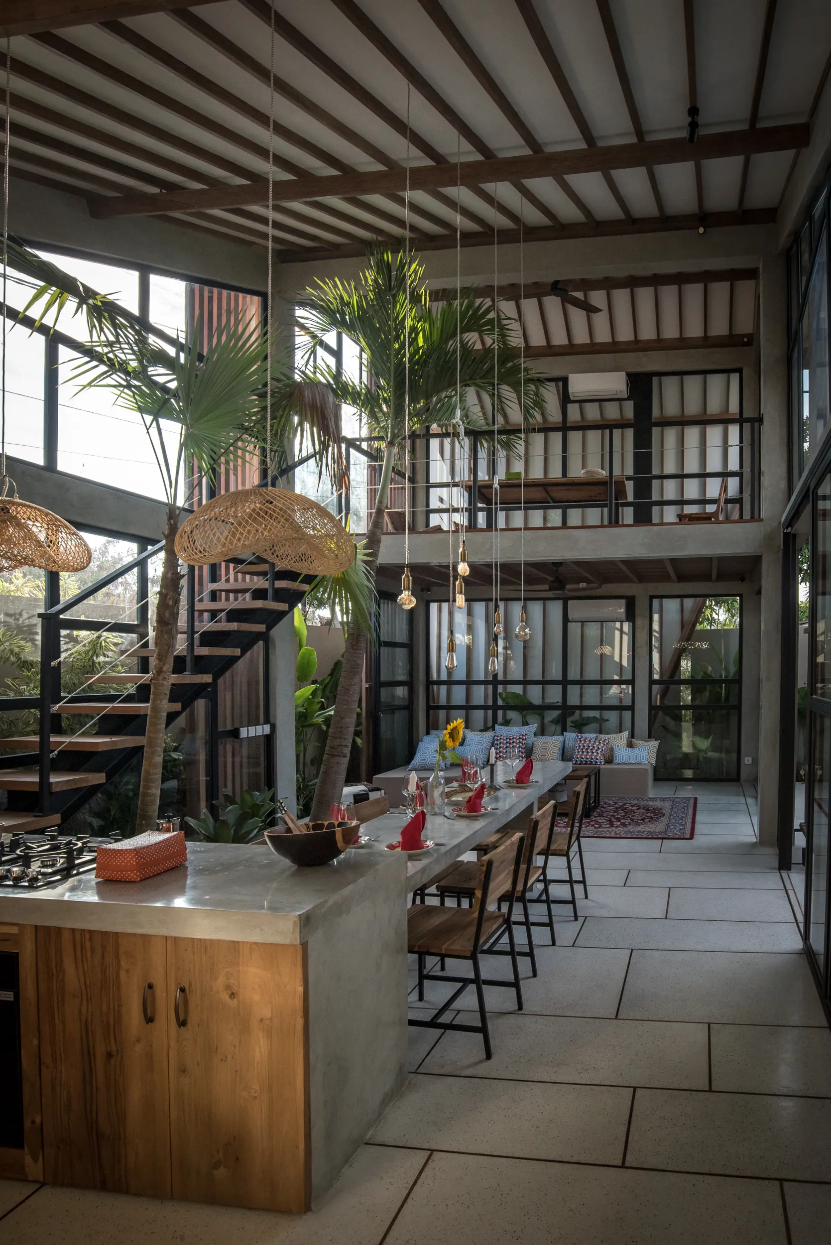 Stylish 2BR Modern Tropical Villa w/ Mezzanine & Private Pool