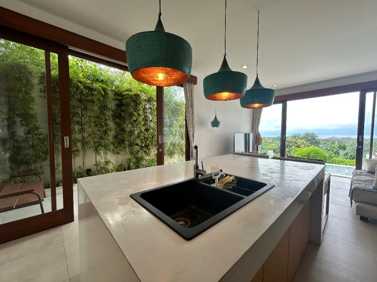 Tropical 1BR Modern Villa w/ Ocean, Volcano & Sunset Views in Uluwatu - Image 3