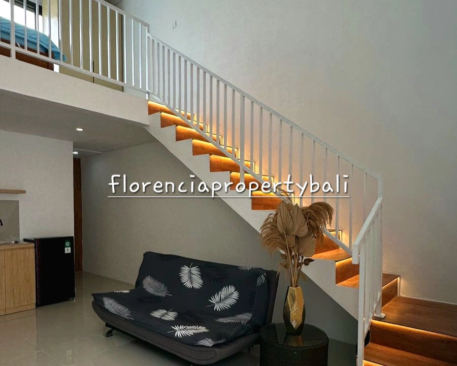 (FW003SA-Y) Sanur Villa - Brand New 1-Bedroom Mezzanine-Style Home in Sanur - Image 2