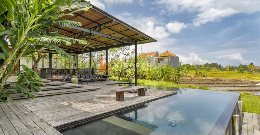 Escape Four-Bedoroms Open Villa with Rice Field Views in Tabanan YRC5213 in Tabanan - Image 2