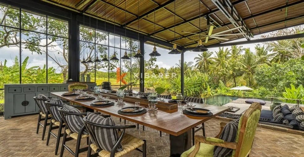 Escape Four-Bedoroms Open Villa with Rice Field Views in Tabanan YRC5213 in Tabanan - Image 5