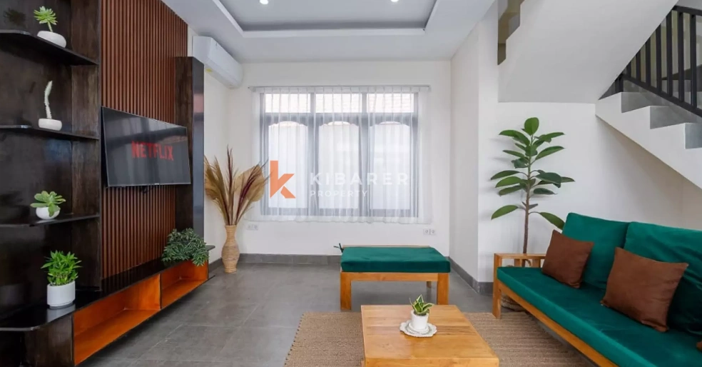 Fully Furnished Three-Bedrooms Villa With Rooftop in Padonan YRC5369 in Canggu - Image 4